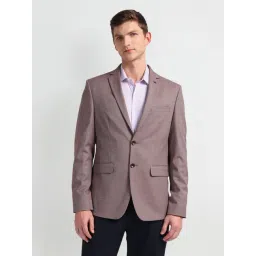 Arrow Orange Regular Fit Texture Blazer-picture-16