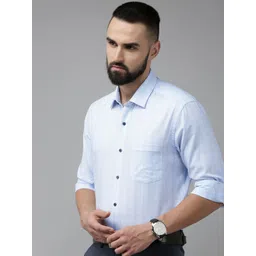 Arrow Original Slim Fit Tartan Checks Opaque Pure Cotton Formal Shirt-picture-16