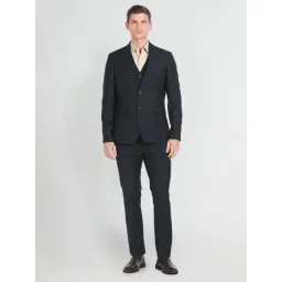 Arrow Pine Green Regular Fit Three Piece Suit-picture-35