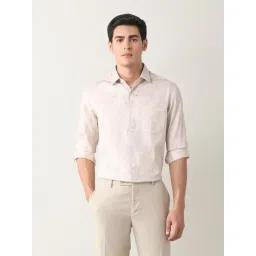 Arrow Pink Cotton Slim Fit Printed Shirt-picture-39