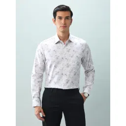 Arrow Purple Cotton Regular Fit Floral Print Shirt-picture-11