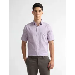 Arrow Purple Cotton Regular Fit Printed Shirt-picture-30