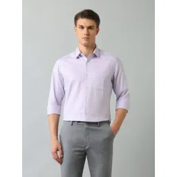 Arrow Purple Cotton Regular Fit Self Pattern Shirt-picture-47