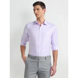 Arrow Purple Cotton Regular Fit Texture Shirt-picture-40