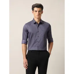 Arrow Purple Cotton Slim Fit Printed Shirt-picture-15