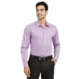 Arrow Purple Cotton Slim Fit Printed Shirt-picture-21