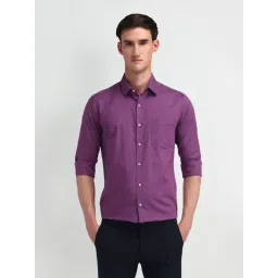 Arrow Purple Cotton Slim Fit Shirt-picture-28