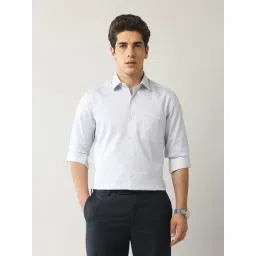 Arrow Purple Regular Fit Geometric Shirt-picture-35