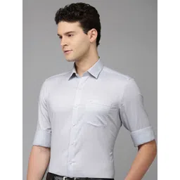 Arrow Self Design Manhattan Slim Fit Opaque Formal Shirt-picture-13
