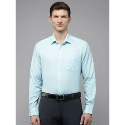 Arrow Self Design Manhattan Slim Fit Opaque Pure Cotton Formal Shirt-picture-19