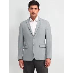 Arrow Self-Design Slim-Fit Single Breasted Formal Blazer-picture-27