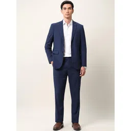 Arrow Self Design Tailored-Fit Notched Lapel Two-Piece Formal Suit-picture-13