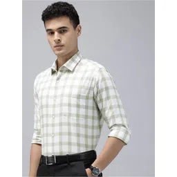 Arrow Slim Fit Checked Pure Cotton Formal Shirt-picture-37