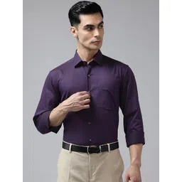 Arrow Slim Fit Formal Cutaway Collar Pure Cotton Shirt-picture-25