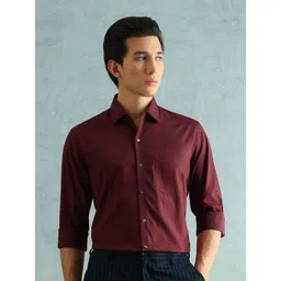 Arrow Smart Slim Fit Spread Collar Cotton Formal Shirt-picture-16