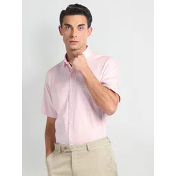 Arrow Spread Collar Opaque Cotton Formal Shirt-picture-15