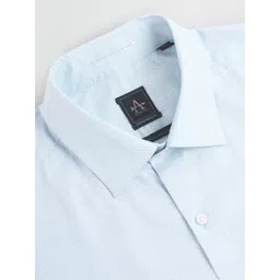 Arrow Textured Spread Collar Long Sleeves Pure Cotton Twill Formal Shirt image 2