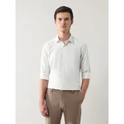 Arrow White & Yellow Regular Fit Checks Shirt-picture-26