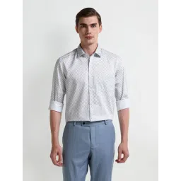 Arrow White Cotton Regular fit Floral Shirt-picture-20