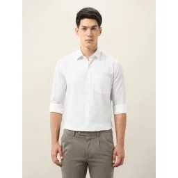 Arrow White Cotton Slim Fit Texture Shirt-picture-31