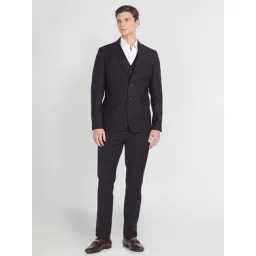 Arrow Wine Regular Fit Three Piece Suit-picture-36