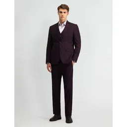 Men 3-piece Solid Suit-image-23