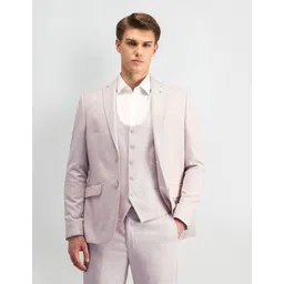 Men 3-piece Solid Suit-image-20