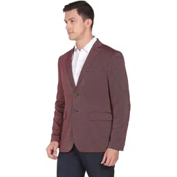 arrow Men Self Design Single Breasted Formal Blazer image 2