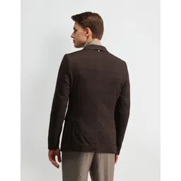 arrow Men Self Design Single Breasted Formal Blazer image 5