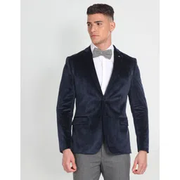 arrow Men Solid Single Breasted Formal Blazer image 1