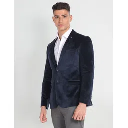 arrow Men Solid Single Breasted Formal Blazer image 4