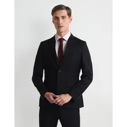arrow Men Two Piece Solid Suit image 2