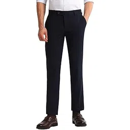 arrow Men's Tapered Fit Mid Rise Pants image 1