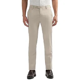 Men's Textured Super Slim Fit Trousers-image-1
