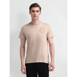 Arrow New York Beige Cotton Regular Fit Printed T-Shirt-picture-15