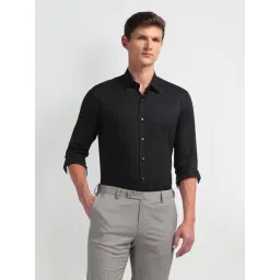 Arrow New York Black Cotton Slim Fit Shirt-picture-21