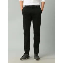 Arrow New York Black Slim Fit Trousers-picture-23