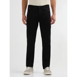 Arrow New York Black Solid Regular Fit Jeans-picture-19