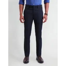 Arrow New York Blue Slim Fit Trousers-picture-46