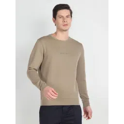 Arrow New York Brown Cotton Regular Fit Sweatshirt-picture-18