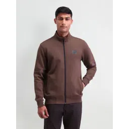 Arrow New York Brown Cotton Regular Fit Sweatshirt-picture-25