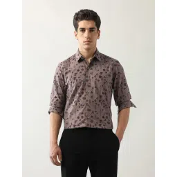 Arrow New York Brown Polyester Slim fit Floral Casual Shirt-picture-28