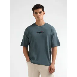 Arrow New York Green Graphic Relaxed Fit T-Shirt-picture-31