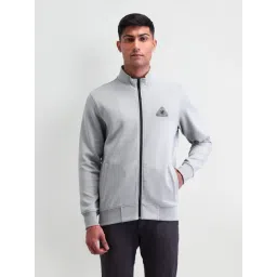 Arrow New York Grey Cotton Regular Fit Sweatshirt-picture-10