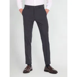 Arrow New York Men Checked Slim Fit Formal Trouser-picture-27