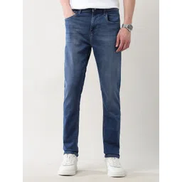 Arrow New York Men Slim Fit Mid-Rise Clean Look Light Fade Non Stretchable Jeans-picture-32