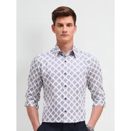 Arrow New York Men Slim Fit Spread Collar Conversational Printed Cotton Formal Shirt-picture-37