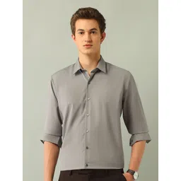Arrow New York Men Slim Fit Spread Collar Textured Formal Shirt-picture-29
