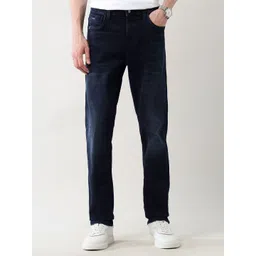 Arrow New York Men Straight Fit Mid-Rise Classic Light Fade Jeans-picture-34