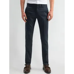 Arrow New York Men Textured Urban Slim Slim Fit Trousers-picture-37